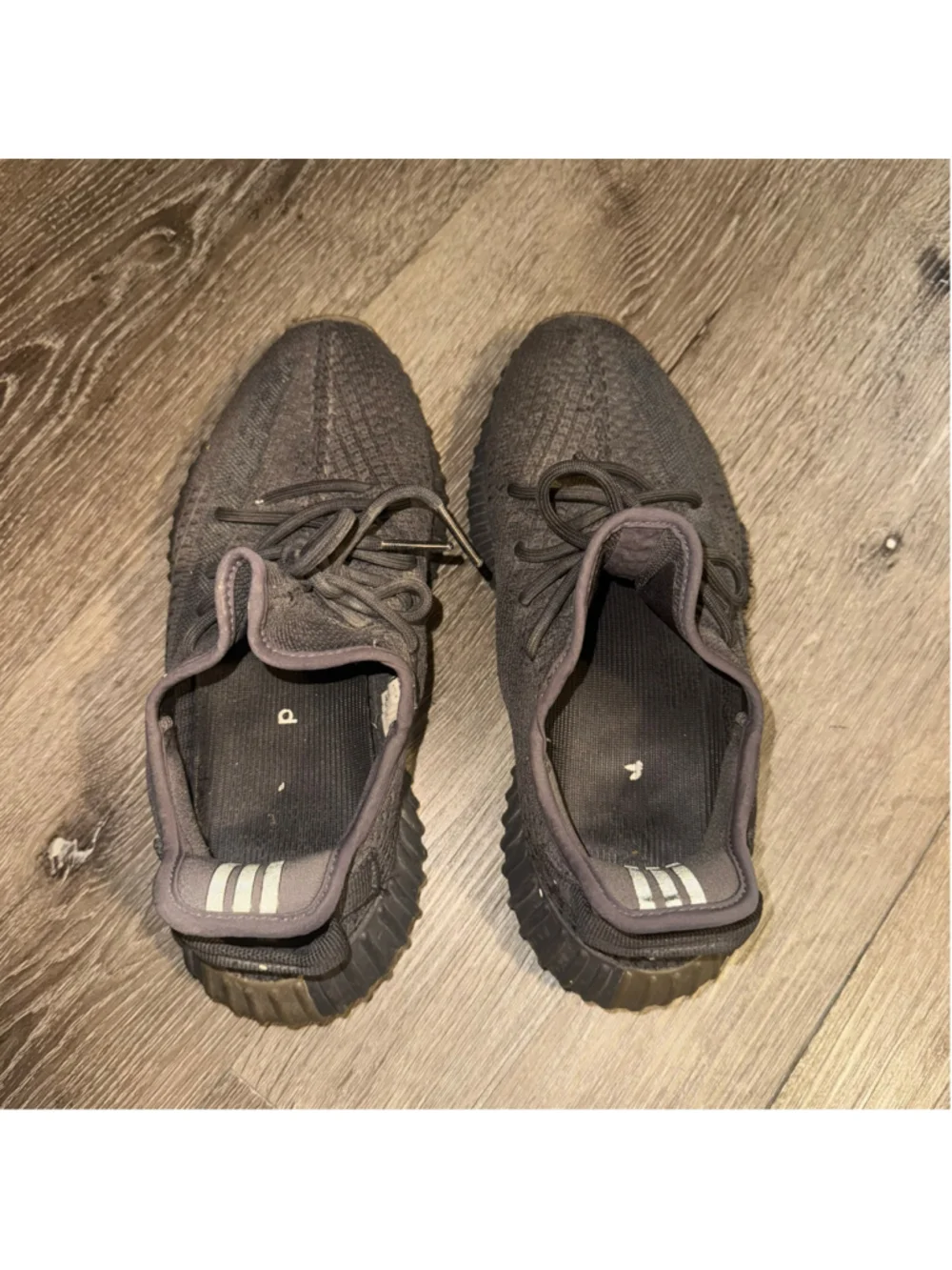 Adidas Yeezy Boost 350 V2 Sneakers Black and Brown Size 9 Beaters